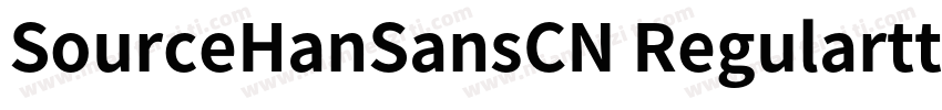 SourceHanSansCN Regularttf字体转换